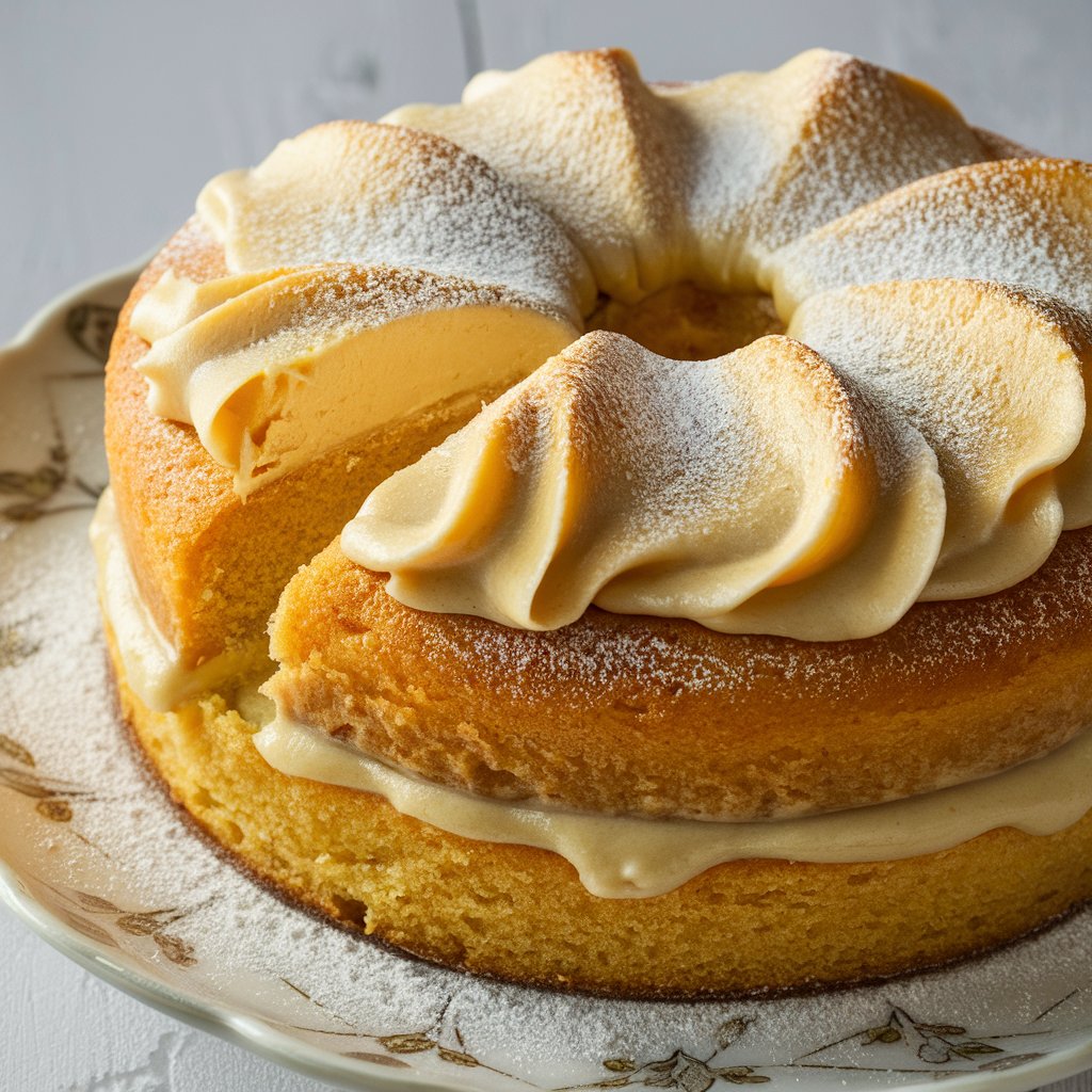 What is butter cake made of?