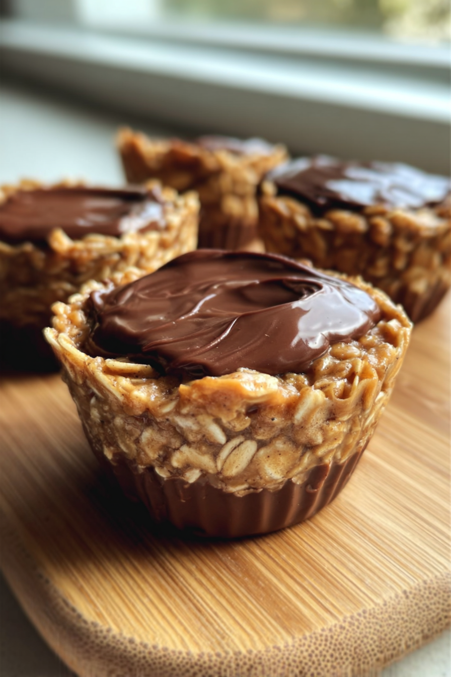 Peanut Butter Protein Oatmeal Cups fresh from the oven