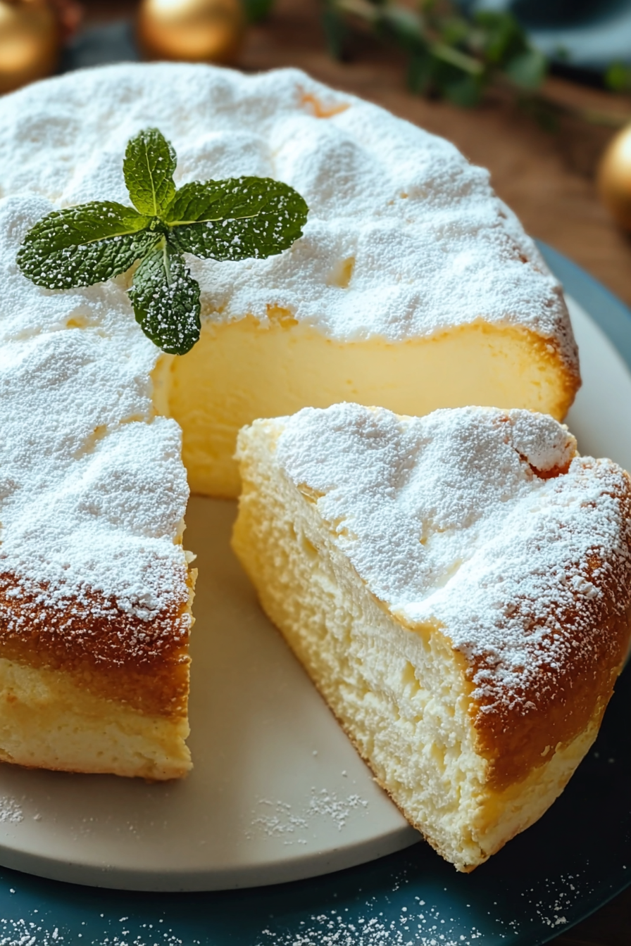 Beautifully presented Light & Fluffy Yogurt Cloud Cake