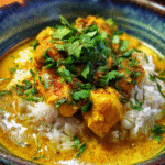 OneTakeChickenCurryRecipes in 2025 served with rice and cilantro