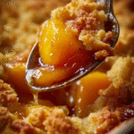 Beginner-friendly Southern Peach Cobbler Scoop
