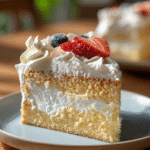 Best Homemade Tres Leches Cake Recipe with whipped cream