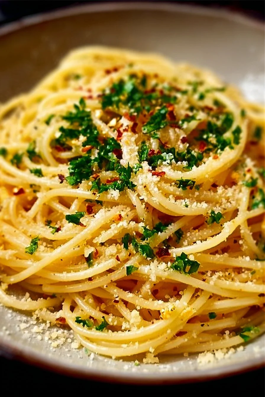 A plate of delicious Midnight Pasta, perfect for late-night meals.
