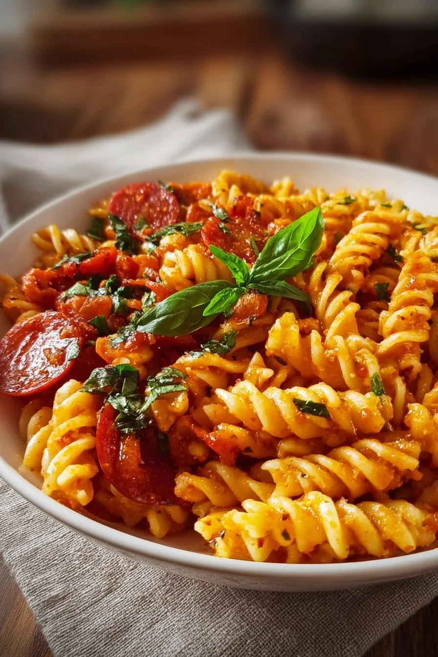 Delicious one-pot pasta dish with fresh ingredients and herbs