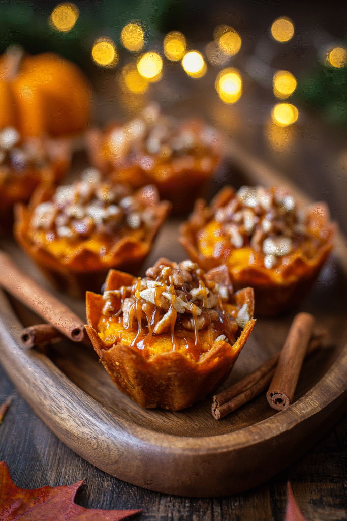 final pumpkin charcuterie cups mini sweet bites dessert display