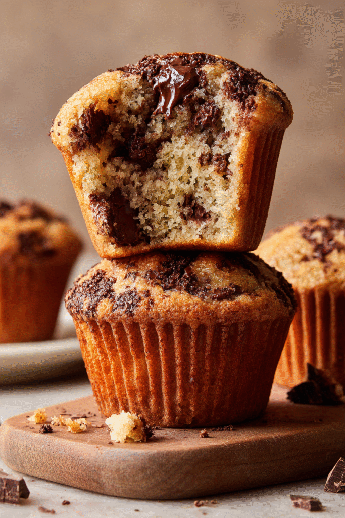 Chocolate Date Bran Muffins crumb shot