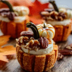 Pumpkin Charcuterie Cups mini sweet bites no-bake fall dessert