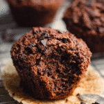 Chocolate Date Bran Muffins high-dome crumb