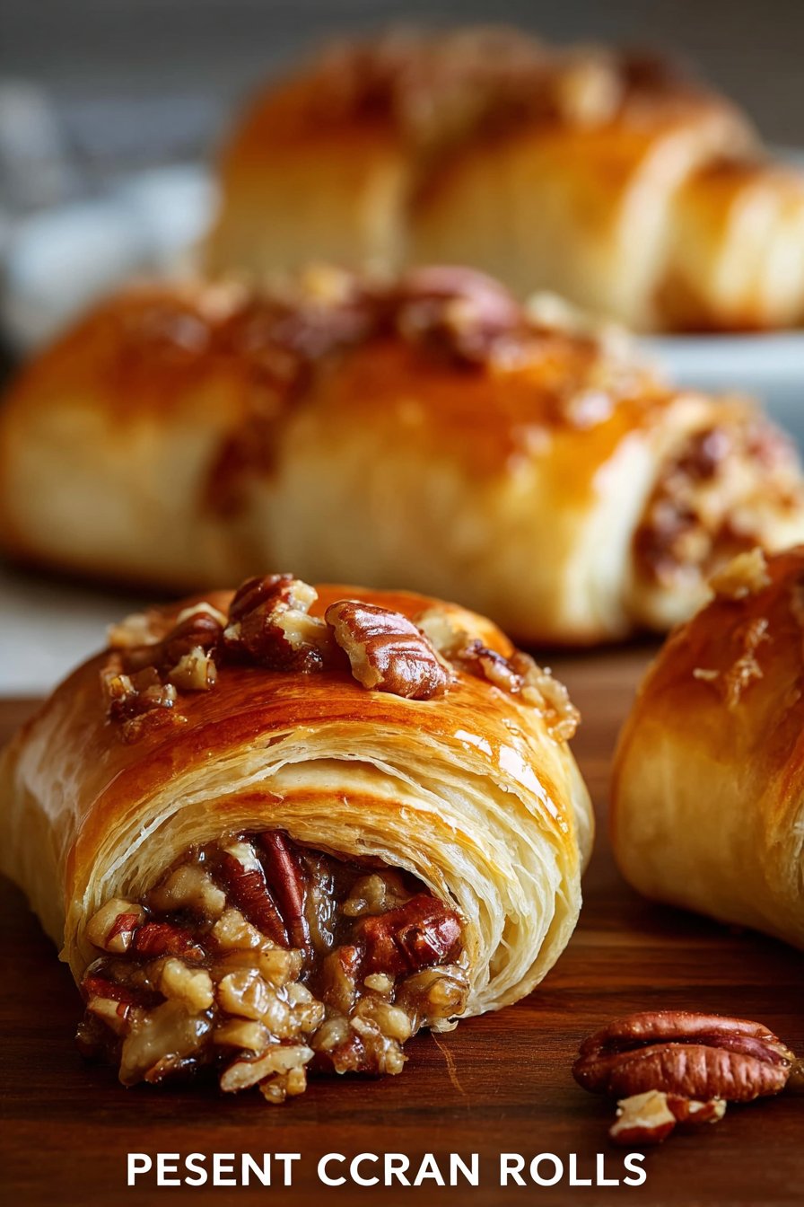 Warm and Comforting Pecan Crescent Rolls