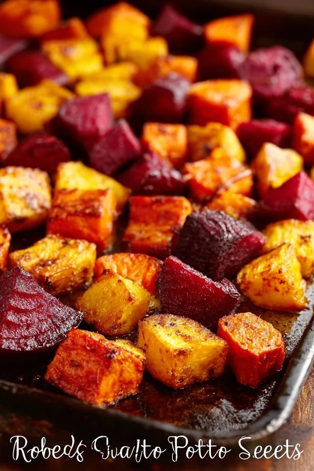 Roasted Beets and Sweet Potatoes
