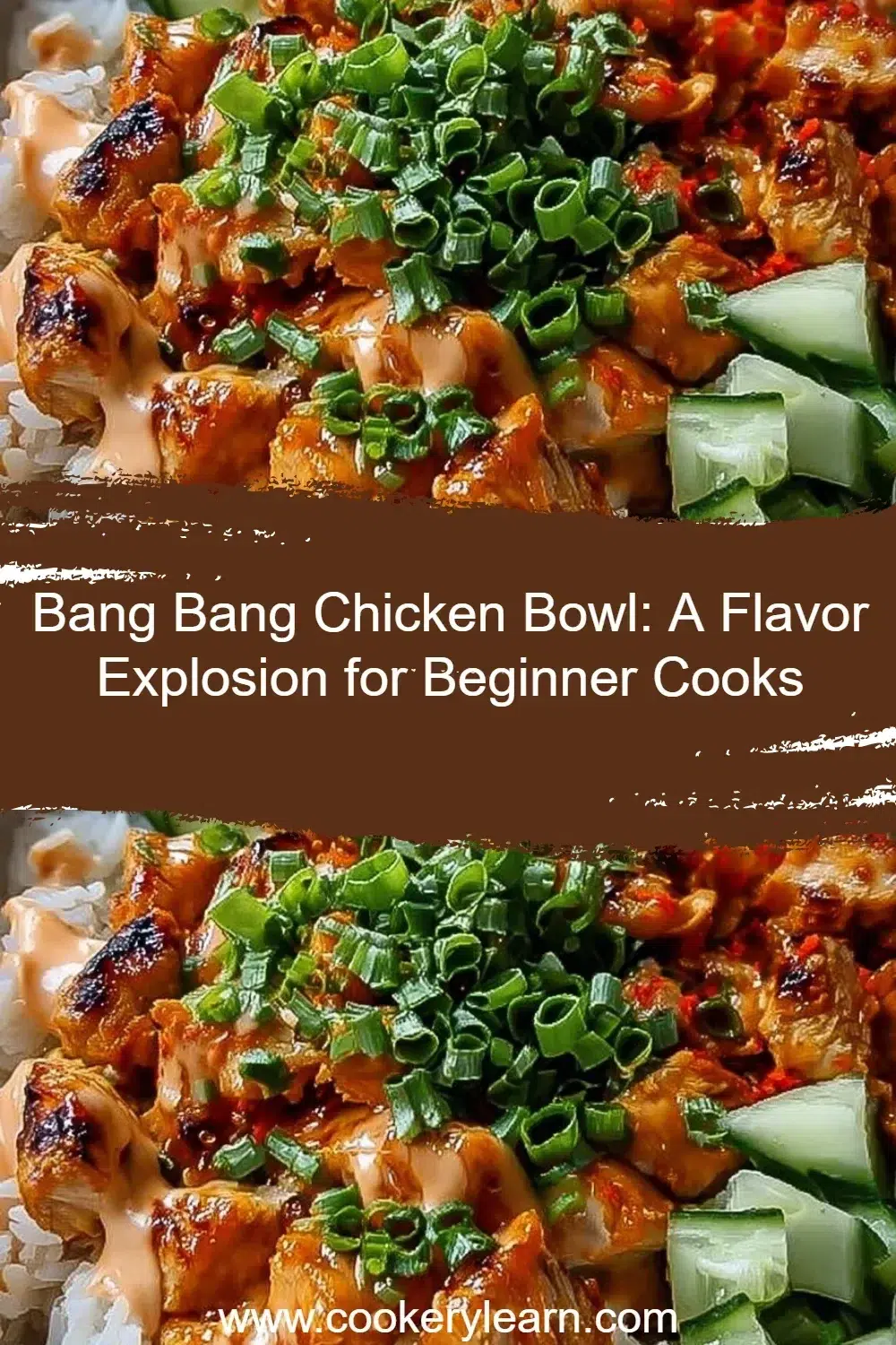 Bang Bang Chicken Bowl showcasing a colorful array of ingredients.
