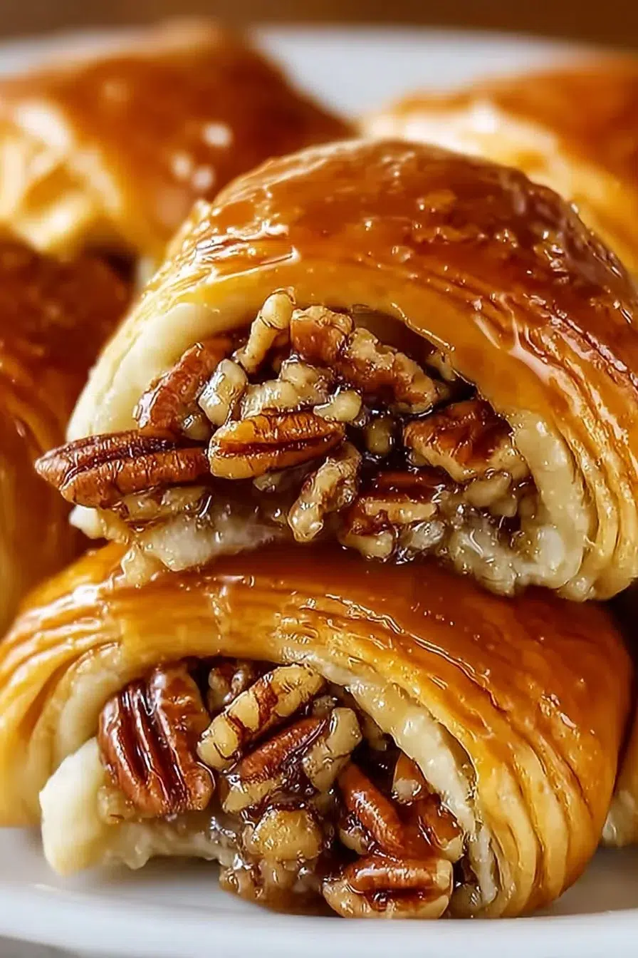 Delicious pecan pie crescent rolls for holiday indulgence