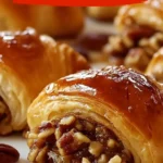 Pecan Pie Crescent Rolls, a sweet dessert combining flaky crescent rolls and pecan pie filling.