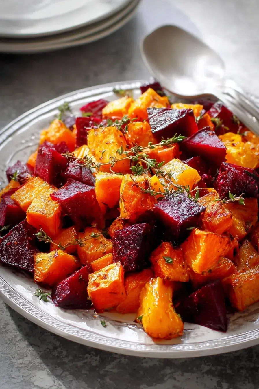 Colorful sweets and beets on display, showcasing a blend of flavors.