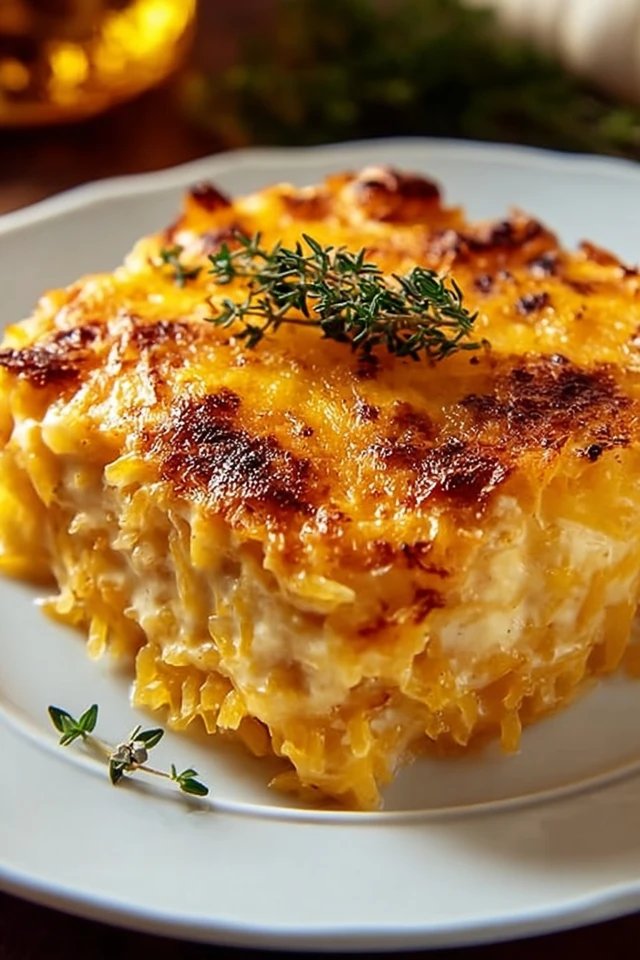 Healthy Spaghetti Squash Au Gratin