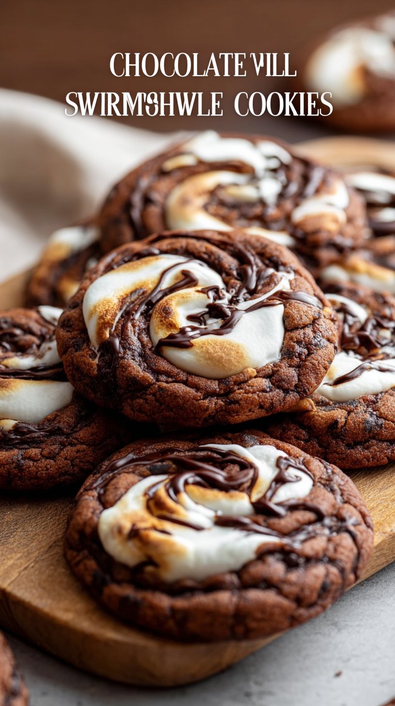 Chocolate Marshmallow Swirl Cookies – Fudgy, Gooey & Irresistible