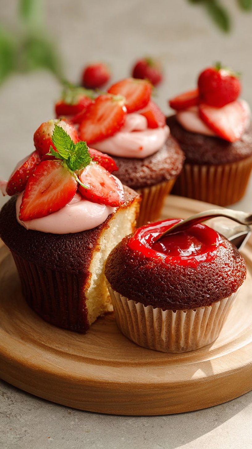 Moist & Fluffy Strawberry Cake – Made with Fresh Strawberries 🍓
