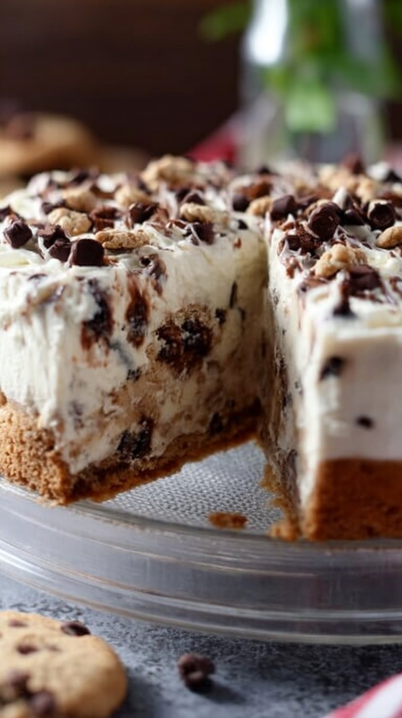 Chocolate Chip Cookie Ice Cream Cake