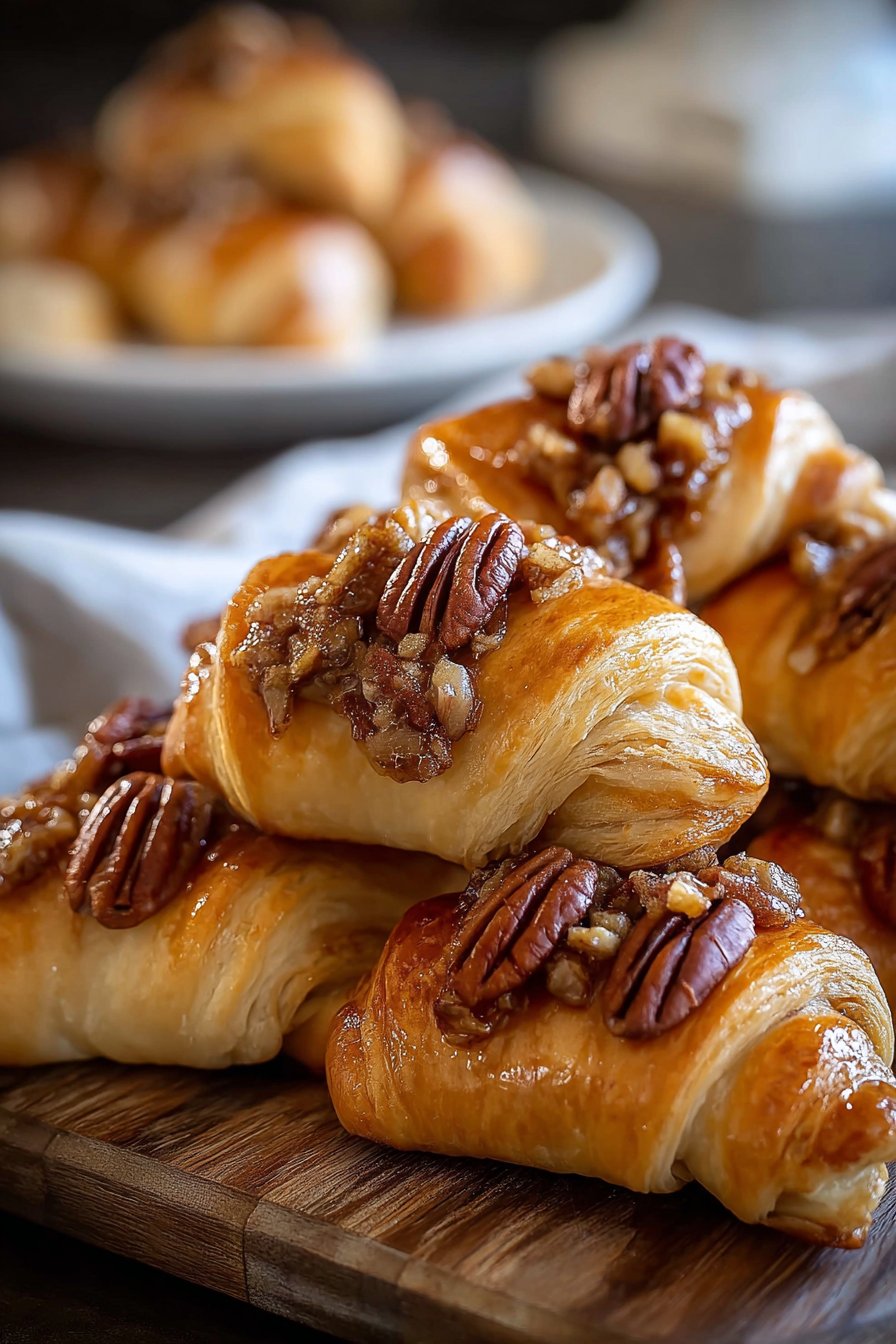 Easy Pecan Pie Crescent Rolls