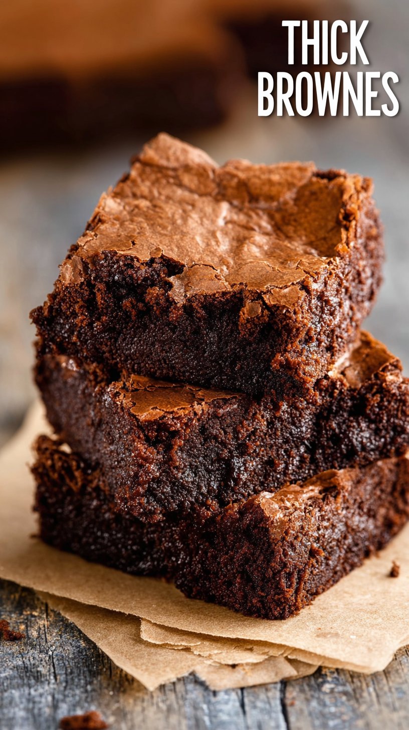 Homemade Bakery Style Brownies