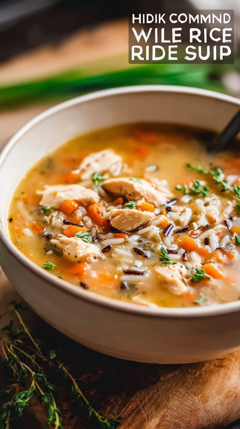 Homemade Chicken & Wild Rice Soup