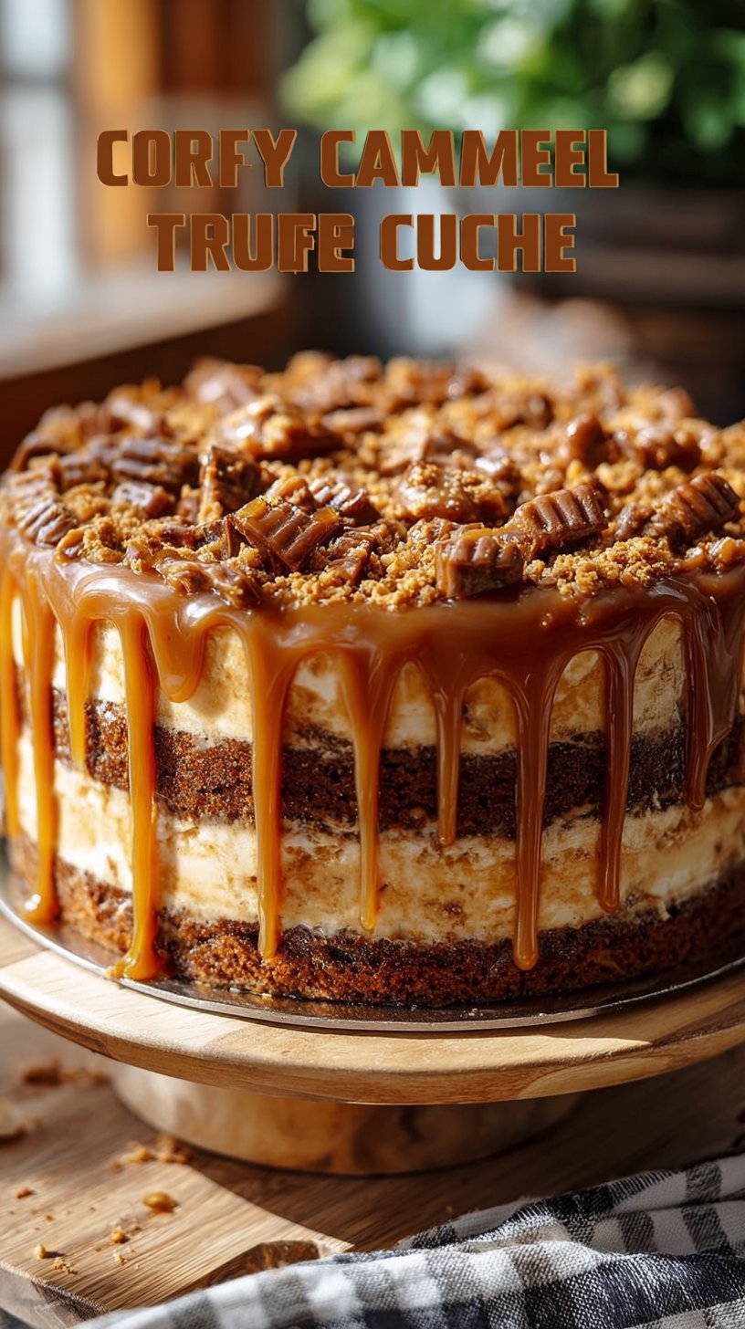 Caramel Toffee Crunch Cake