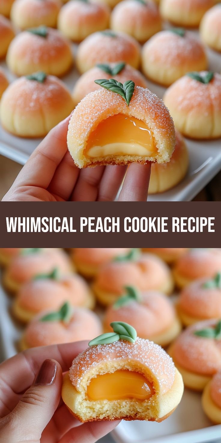 Whimsical Peach Cookies