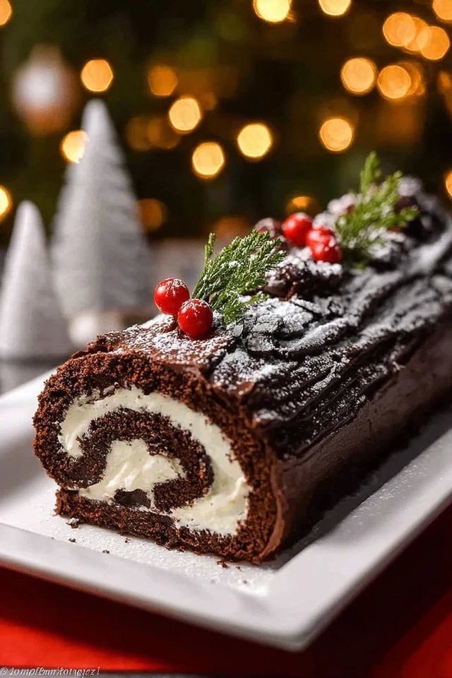Yule Log Cake (Christmas Log)