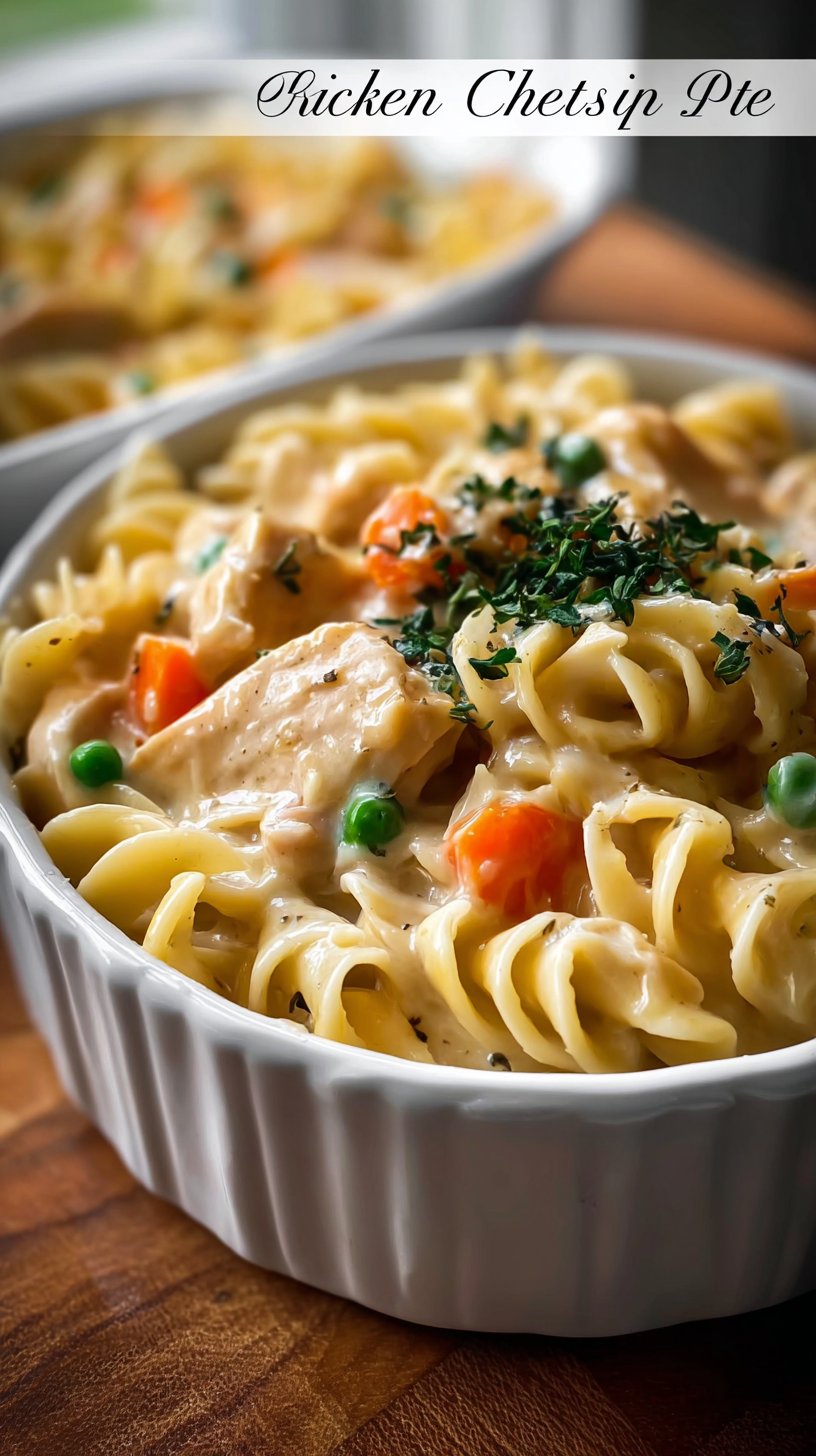 Classic Chicken Pot Pie Pasta
