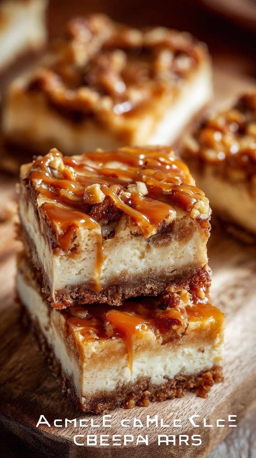 Caramel Apple Cheesecake Bars