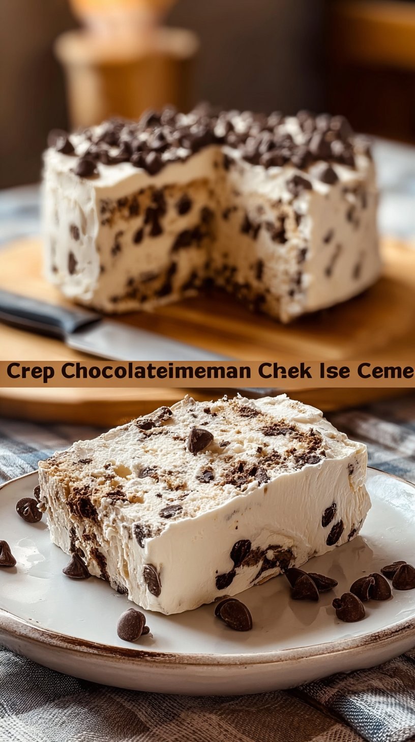 Indulge in the Ultimate Chocolate Chip Ice Cream Cake