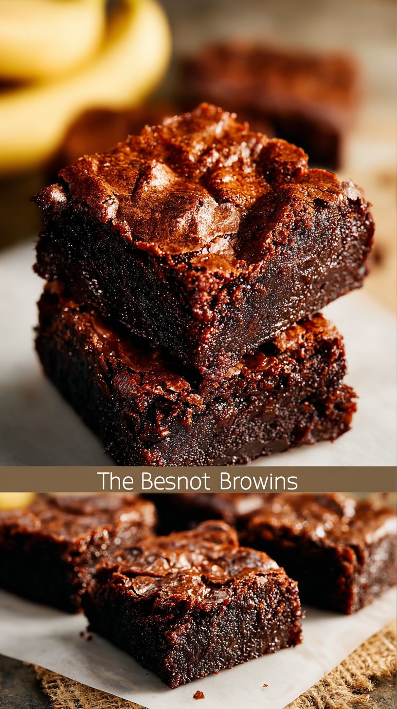 Fudgy Banana Brownies