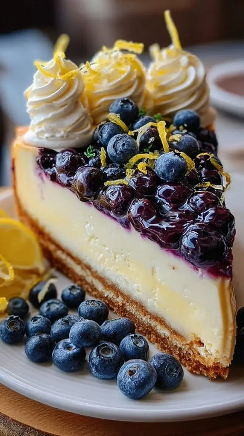 Blueberry Lemon Cheesecake Recipe | Simple & Tasty
