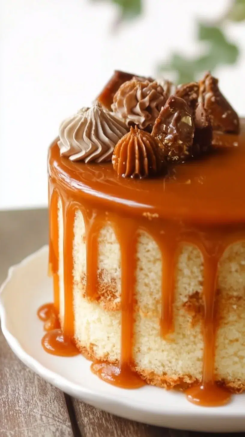 Deliciously moist Caramel Cake with rich caramel frosting