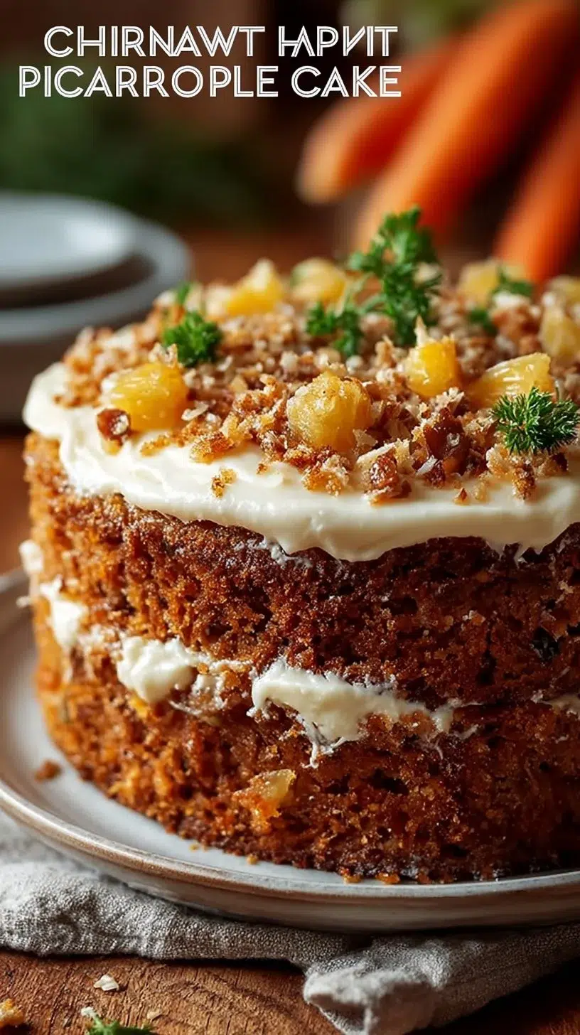 Christmas Hawaiian Carrot Pineapple Cake