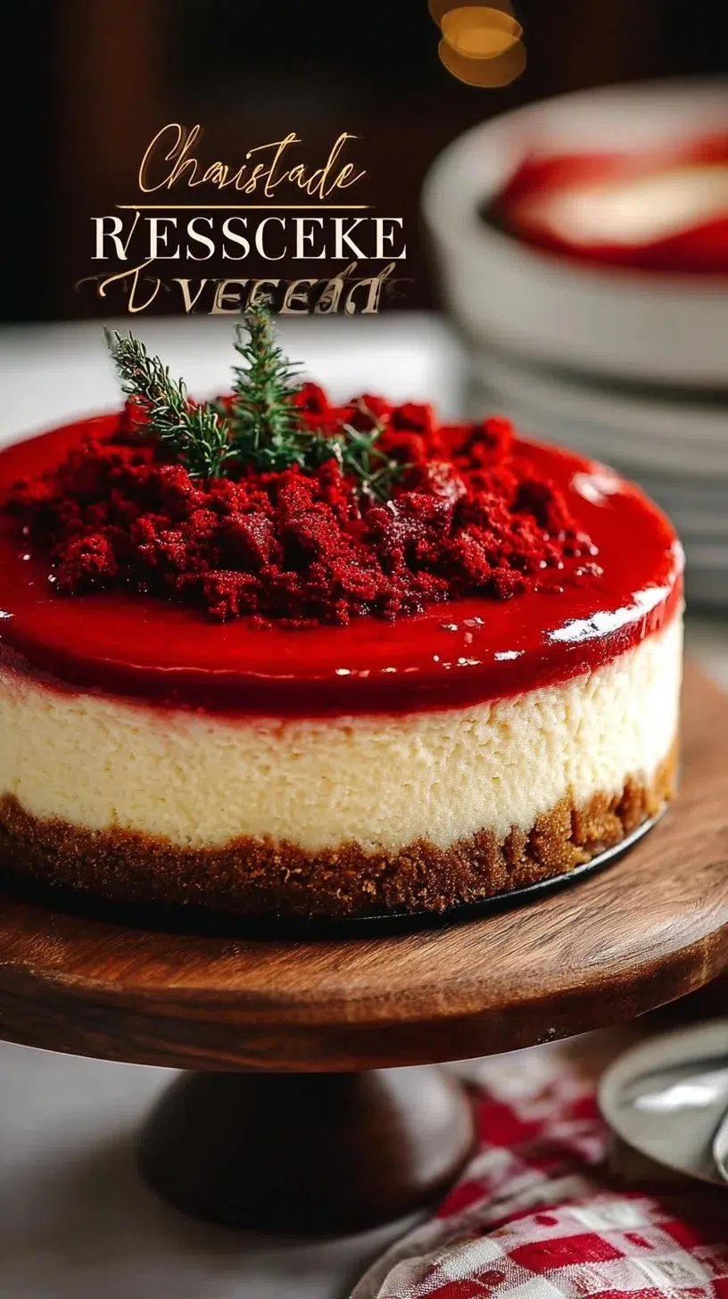 Christmas Red Velvet Cheesecake Recipe