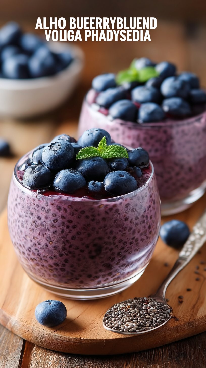 Vegan Blueberry Chia Seed Pudding