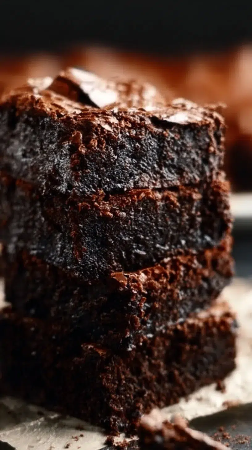 Fudgy brown butter brownies with a rich chocolate texture and nutty aroma.
