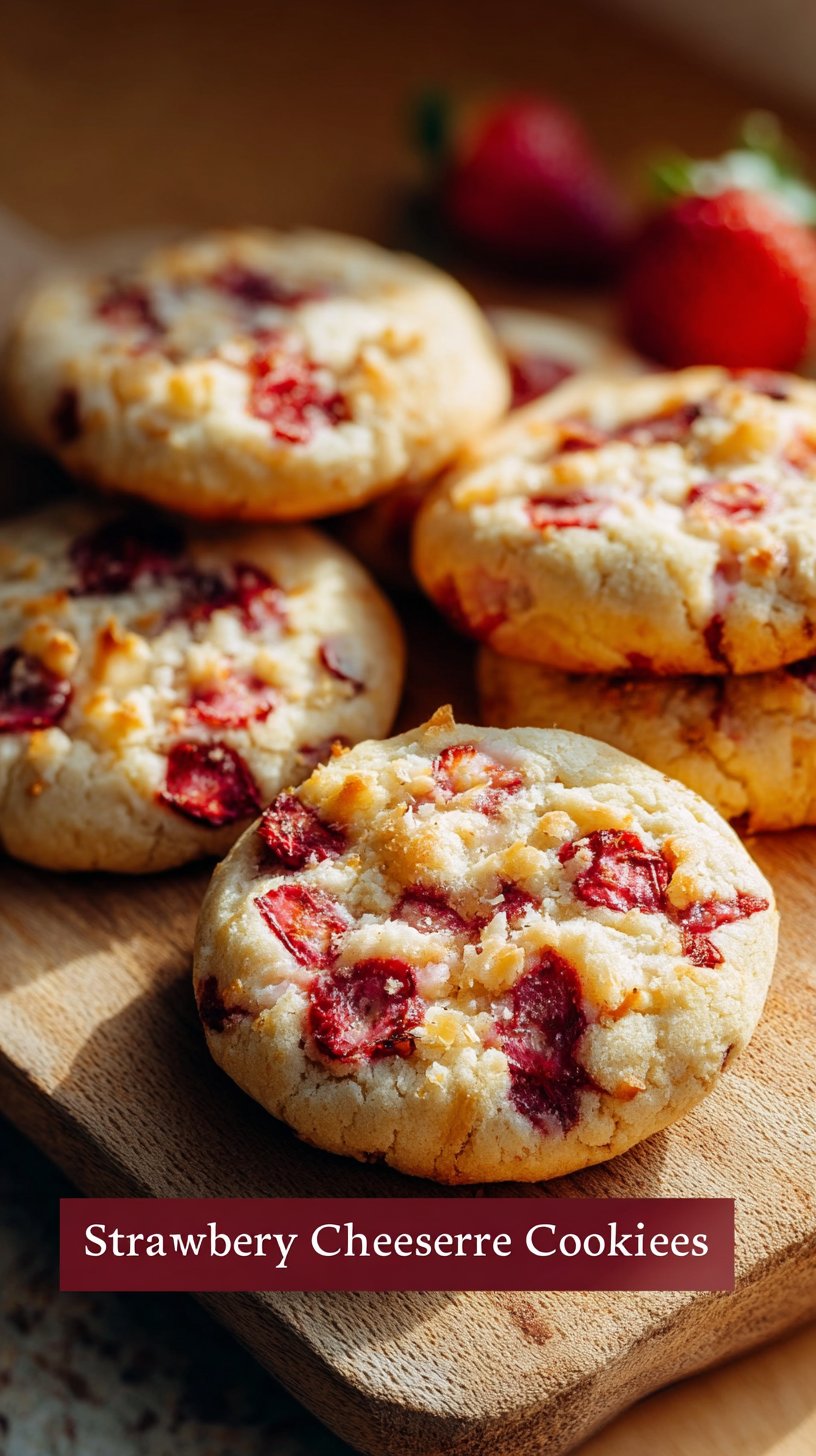 Strawberry Cheesecake Cookies