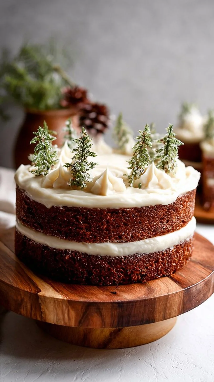 Gingerbread Cake with Mascarpone Cream Cheese Frosting