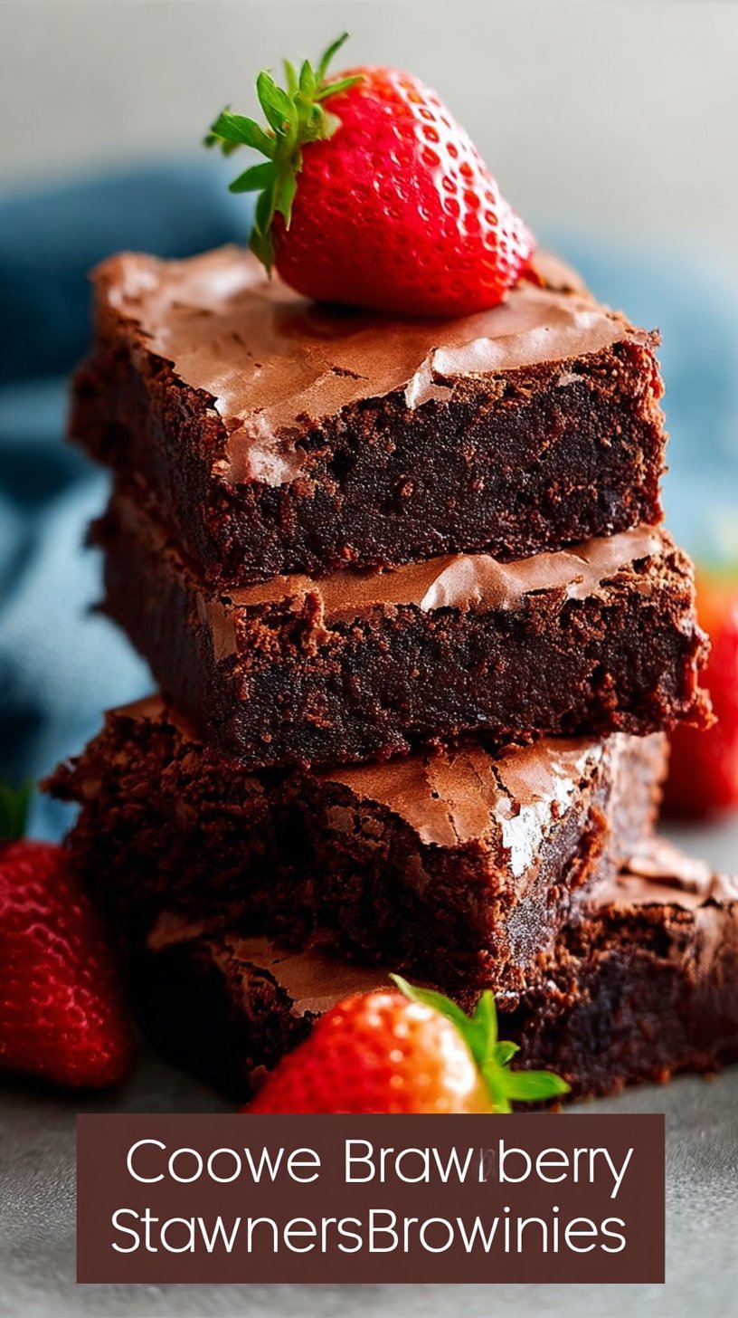Pin by Deb Branch on Baking & Sweets | Strawberry brownies, easy brownie recipe, brownie recipes