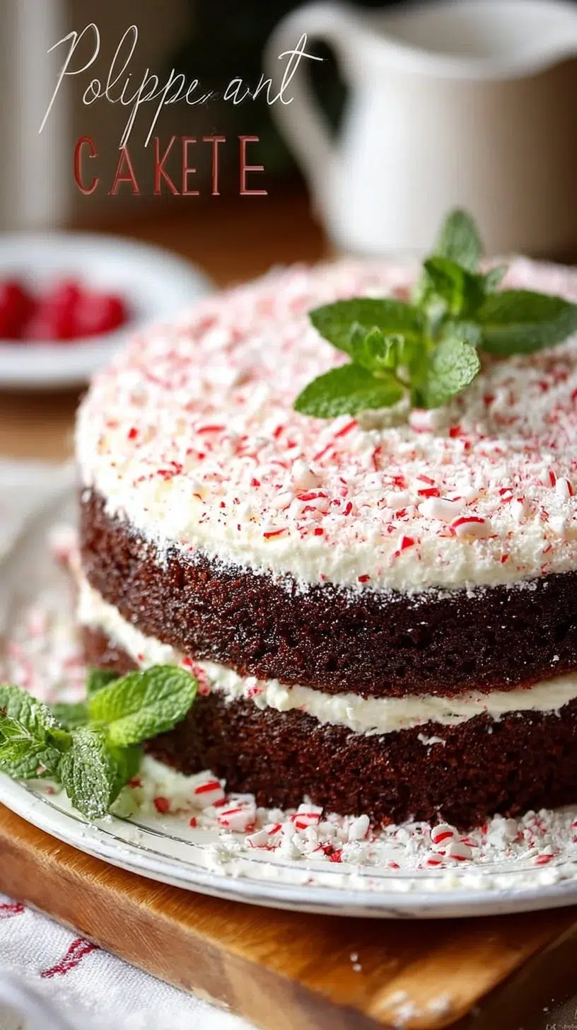 Holiday Peppermint Cake