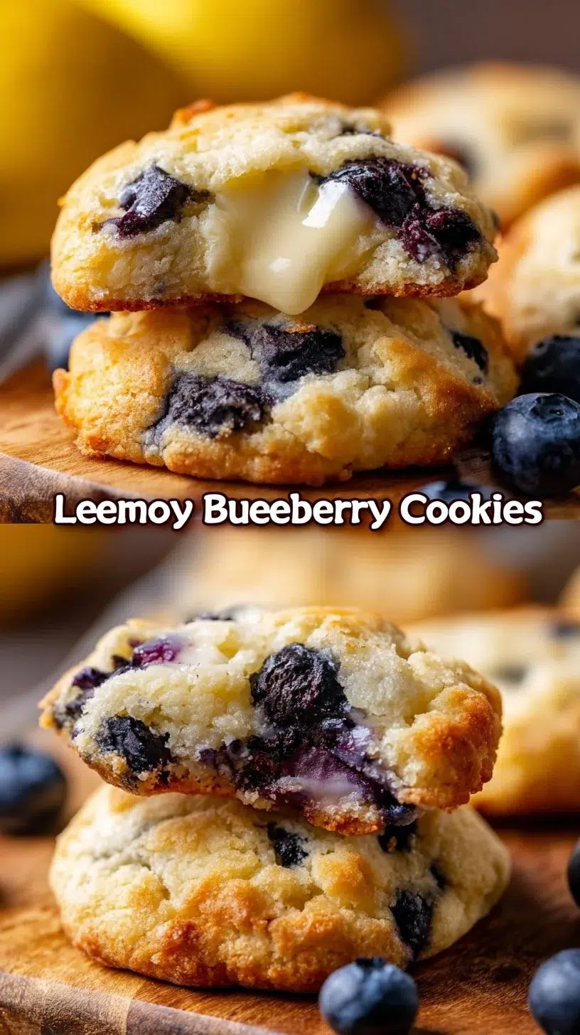 Lemon Blueberry Cheesecake Cookies