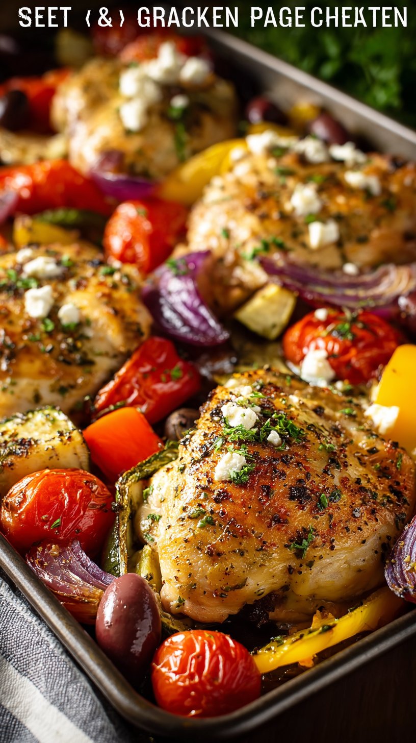 Sheet Pan Greek Chicken & Veggies