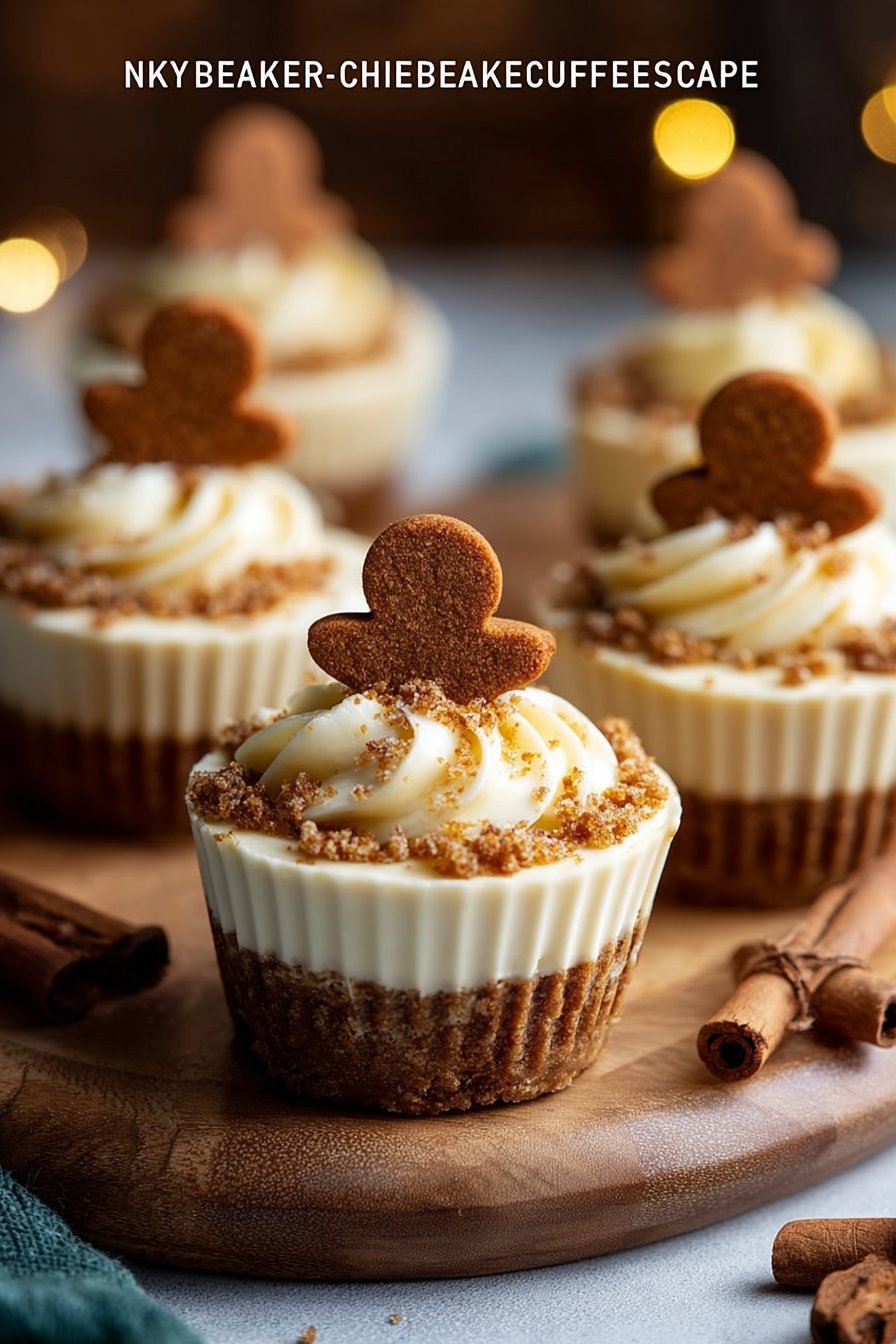 No-Bake Gingerbread Cheesecake Cups Recipe