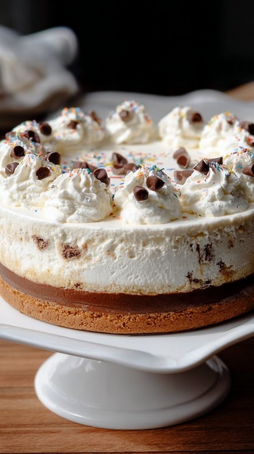 Chocolate Chip Cookie Ice Cream Cake