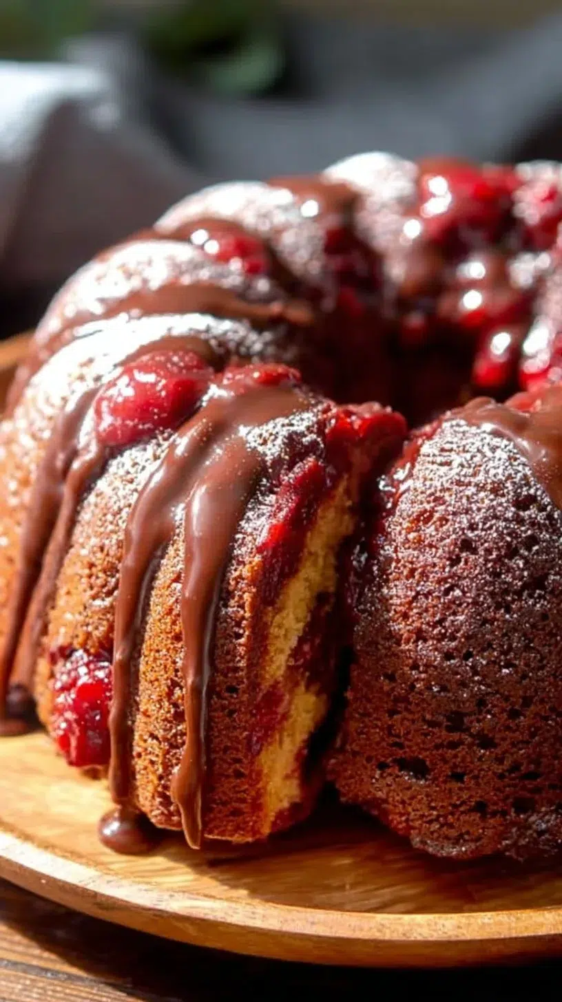 Chocolate Cherry Bundt Cake
