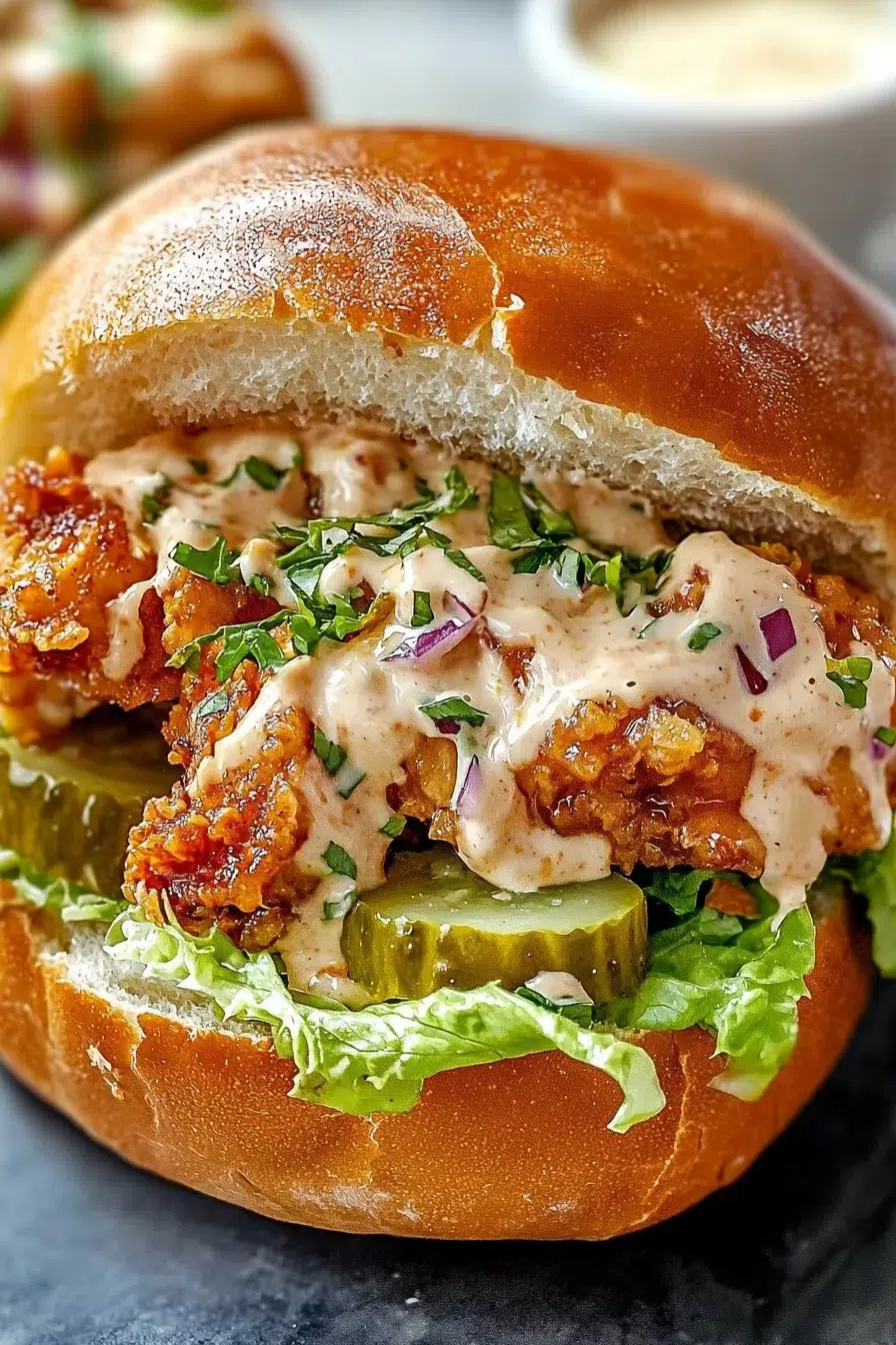 Alabama BBQ Chicken Chopped Sandwich Recipe