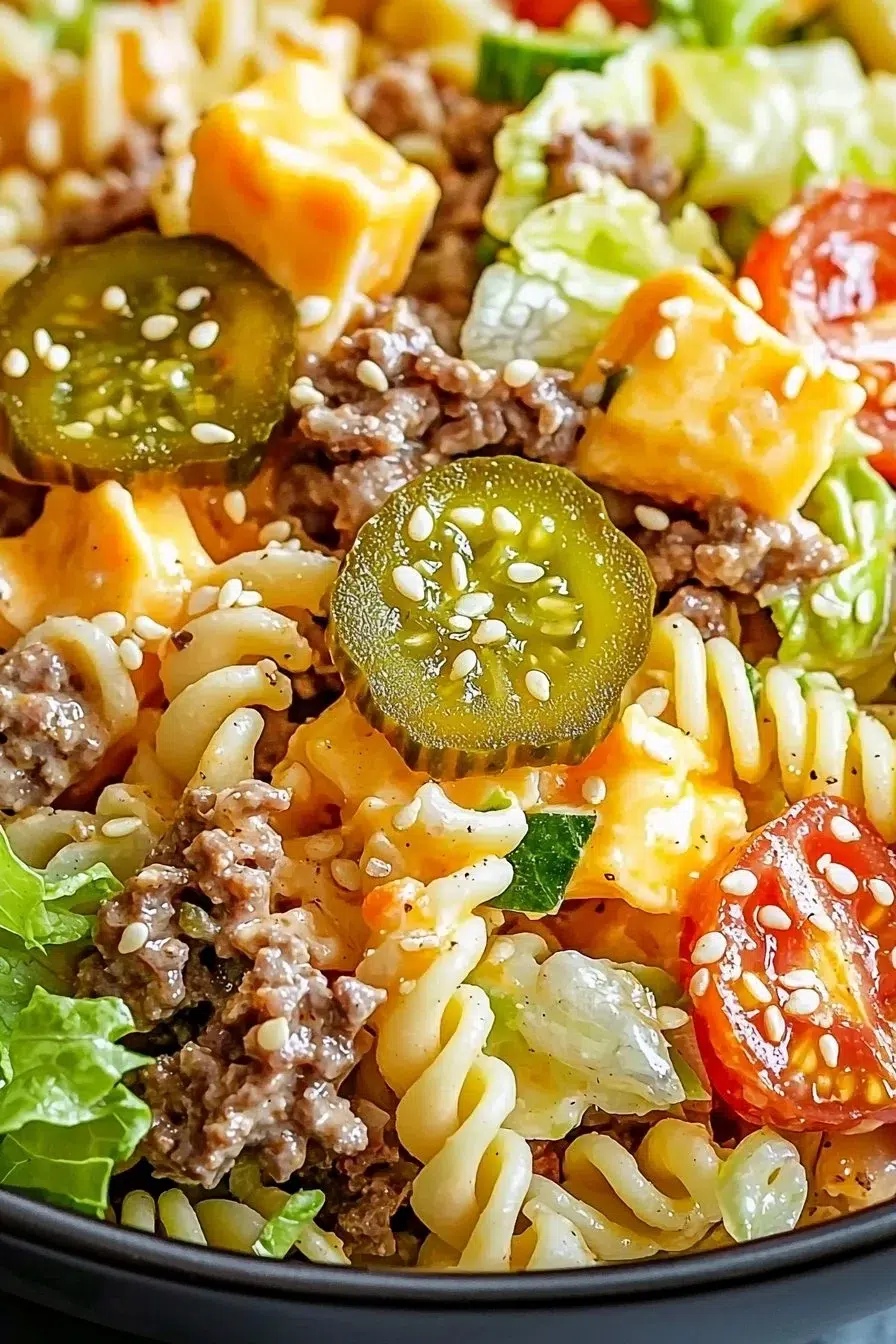 Big Mac Pasta Salad