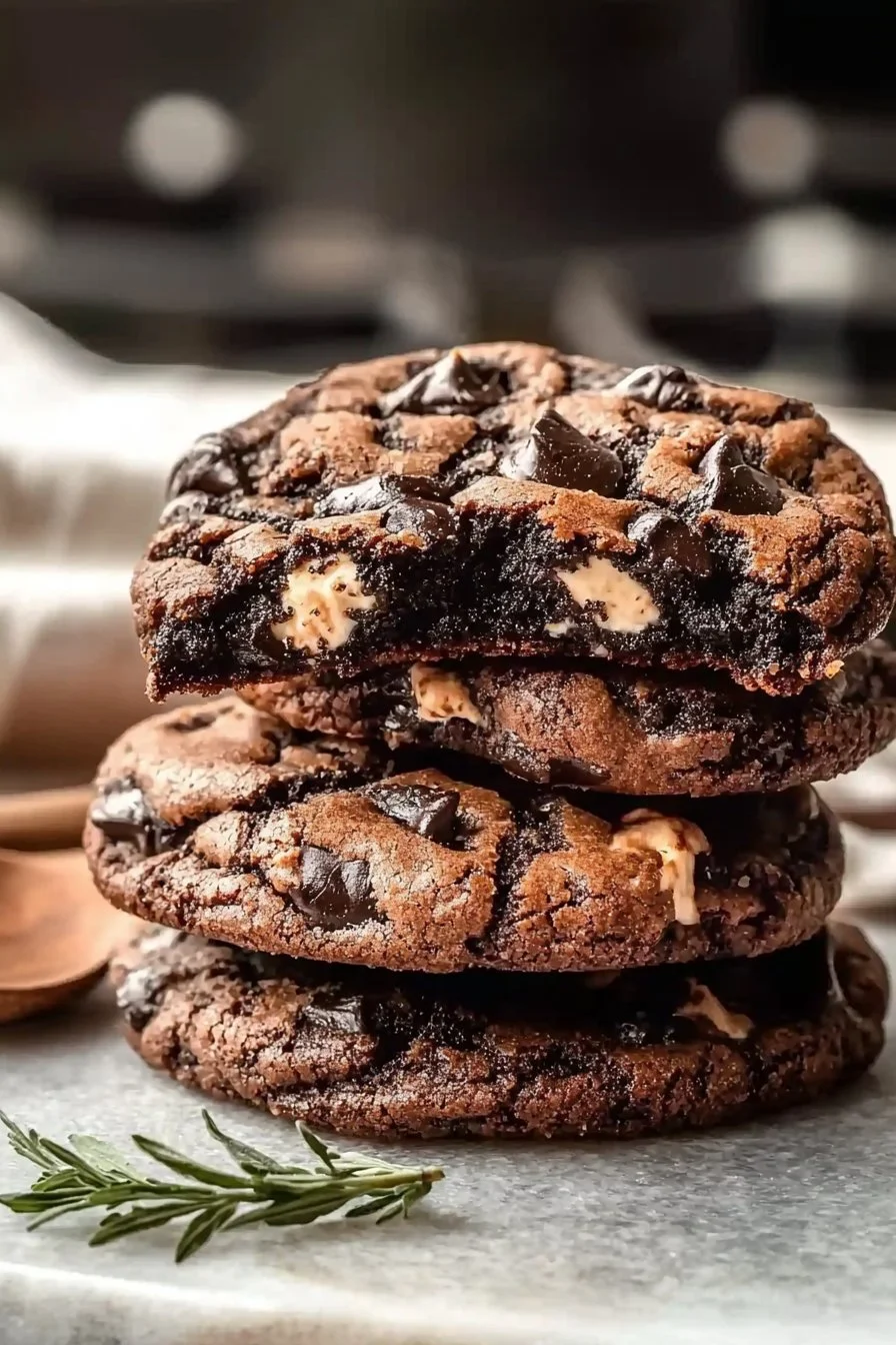 Delicious black and white cookies on a plate, perfect for home baking.